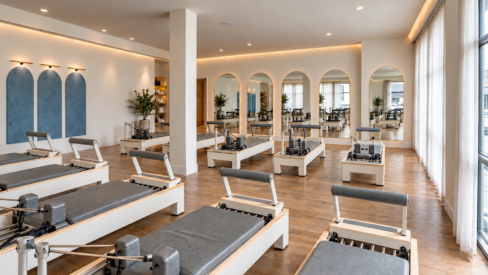 Sala de máquinas reformer en blupilates & wellness, Vilamarxant